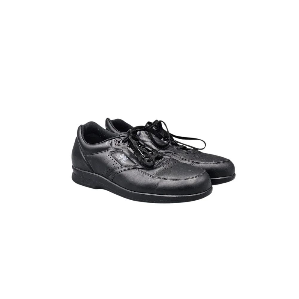 SAS Men's Size 12 N Narrow Time Out Black Leather Walking Comfort Shoes READ